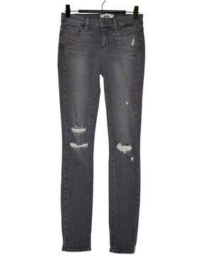 Paige Women's Distressed Grey Skinny Jeans Sz 26